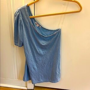 Sundry Blue Off-Shoulder Top